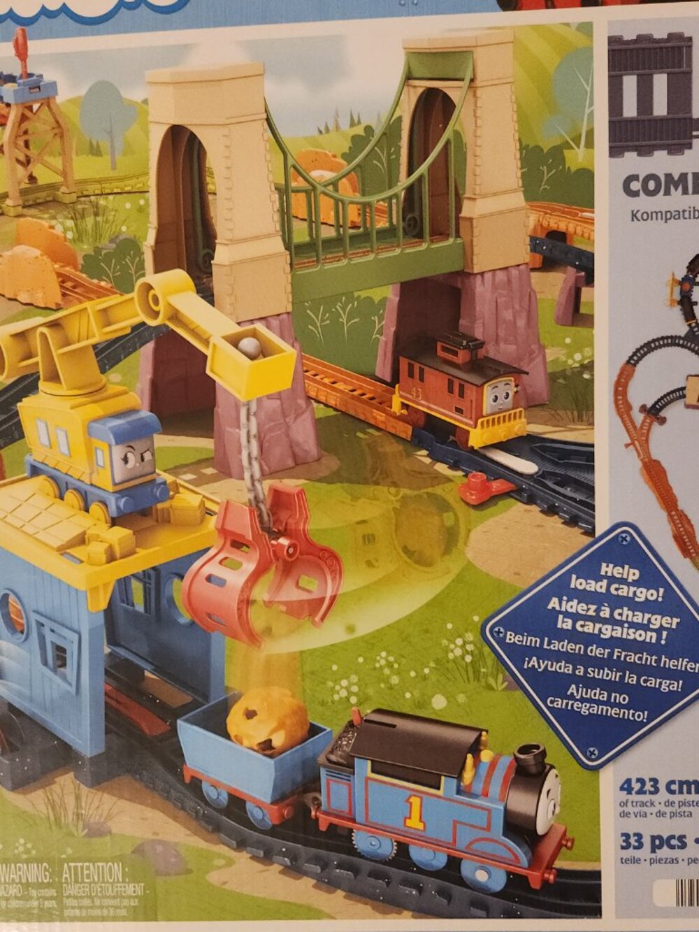 Thomas & Friends A Bridge to Sodor Motorized Toy Train & Track Set, 33 Pieces